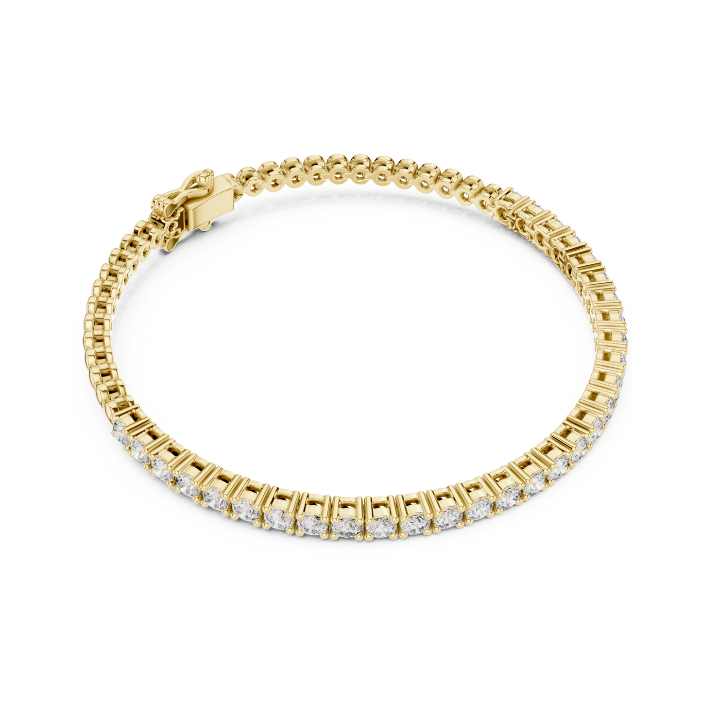 Signature Luxury Lab Diamond Tennis Bracelet for Women | Contemporary Round Cut Sparkling Bracelet for Brides, Corporate Gifts & Anniversary