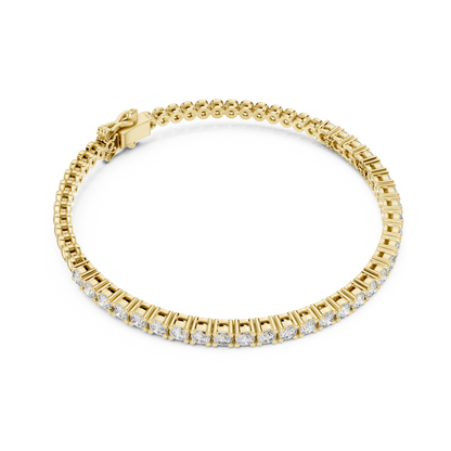 Signature Luxury Lab Diamond Tennis Bracelet for Women | Contemporary Round Cut Sparkling Bracelet for Brides, Corporate Gifts & Anniversary