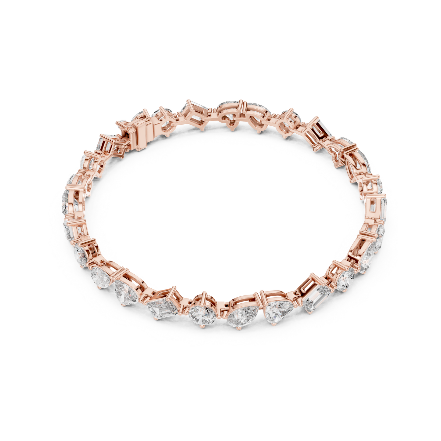 Elite Multi-Cut Lab Diamond Tennis Bracelet – Gift for Women & Wife