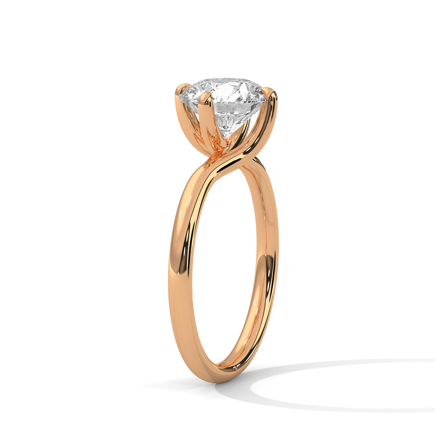 2 Carat Round Shape Timeless Appealing Lab Diamond Engagement Ring For Women