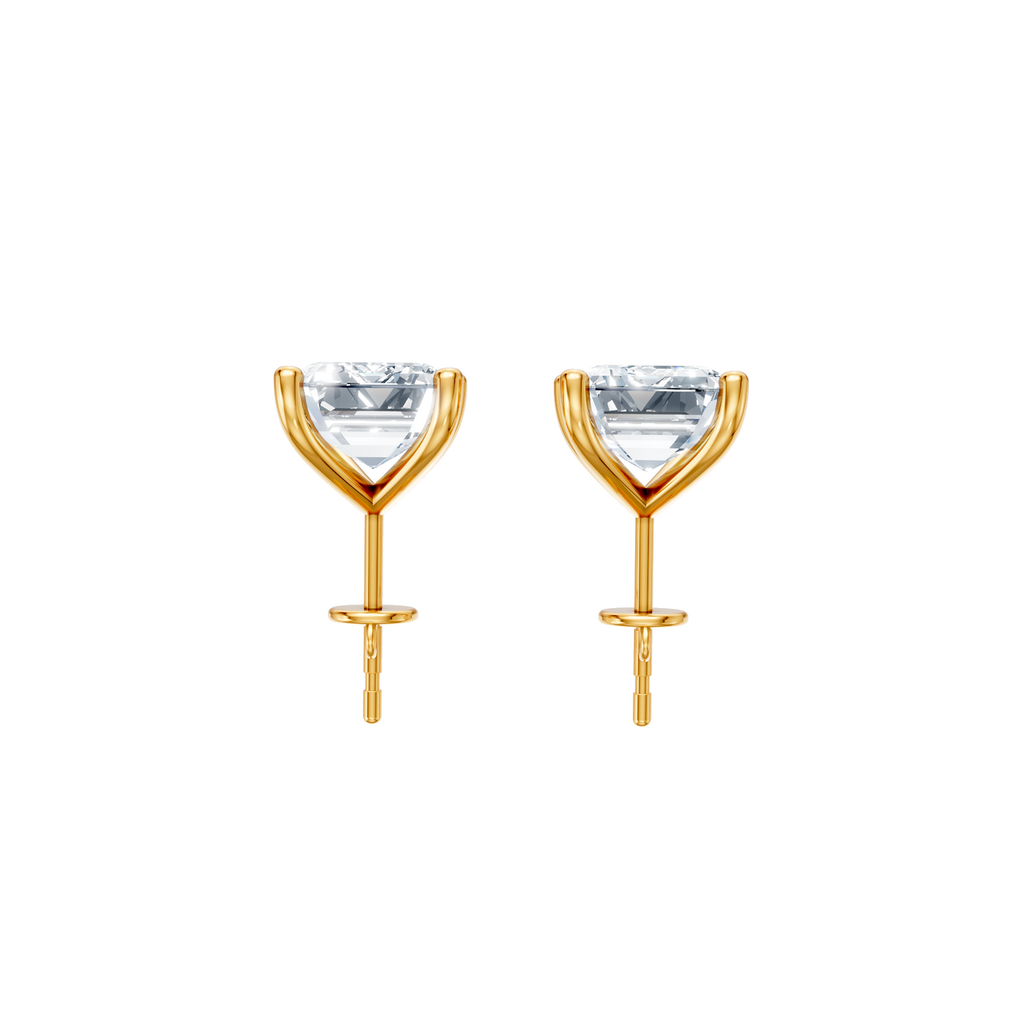 Classic Blissful Solitaire Lab Diamond Martini Studs Earrings