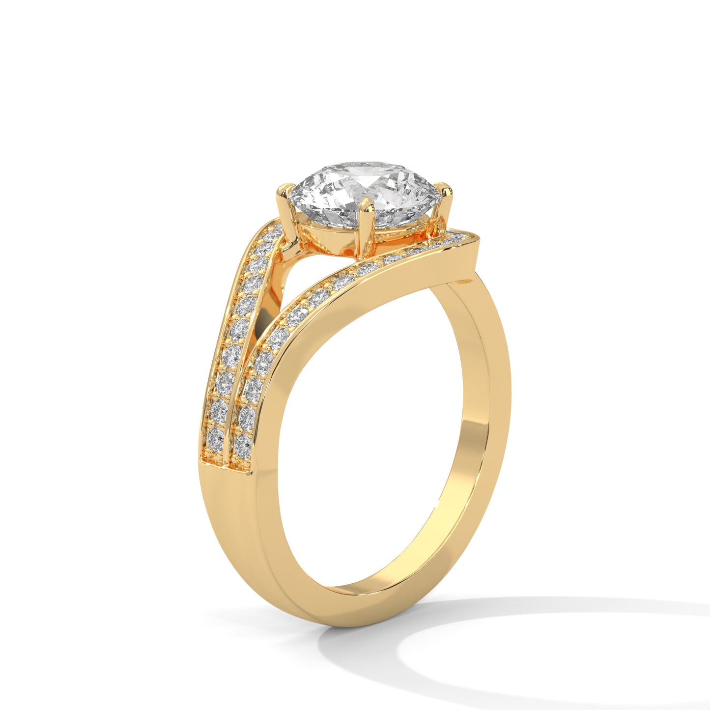 Antique Classic Round Halo Engagement Ring For Women in 2 Carat Lab Diamond