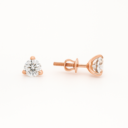 Solitaire Stud 60 Pointer Lab Diamond Earrings