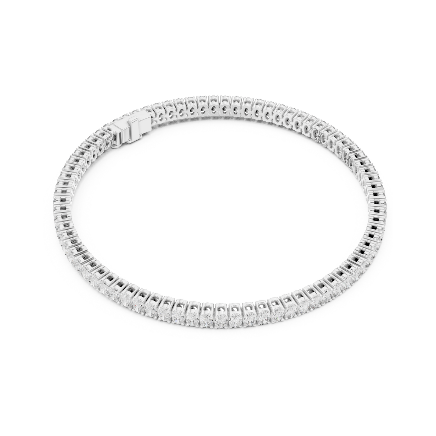 Shimmering Oval Grace Lab Diamond Bracelet for Stylish Women & Teens