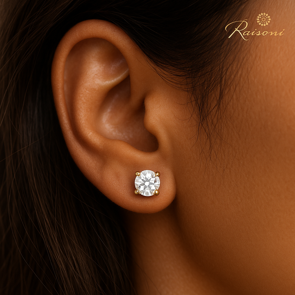 Eternal Sparkle of Sibling Love Lab Diamond Studs - Best Diamond Gifts For Sister