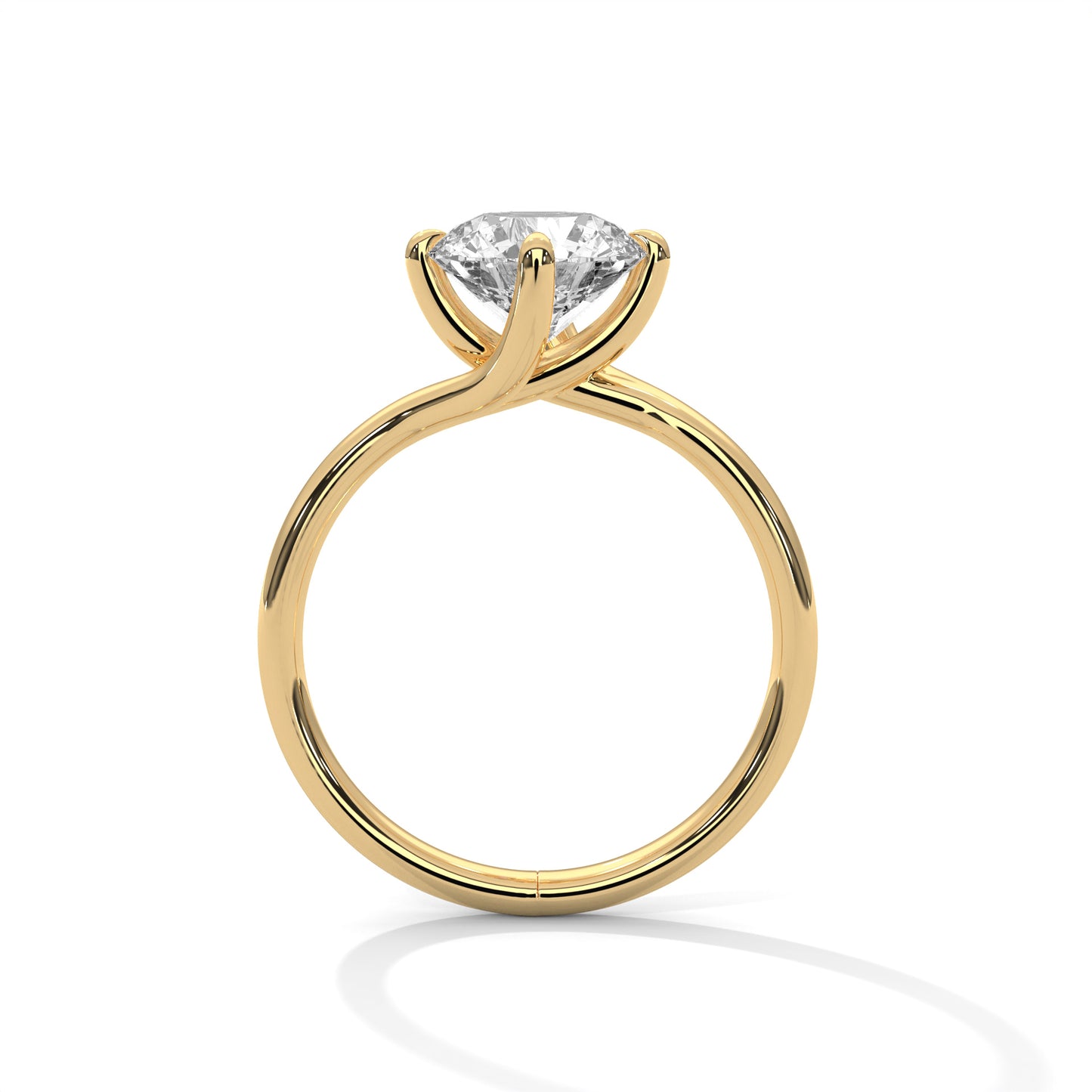 2 Carat Round Shape Timeless Appealing Lab Diamond Engagement Ring For Women