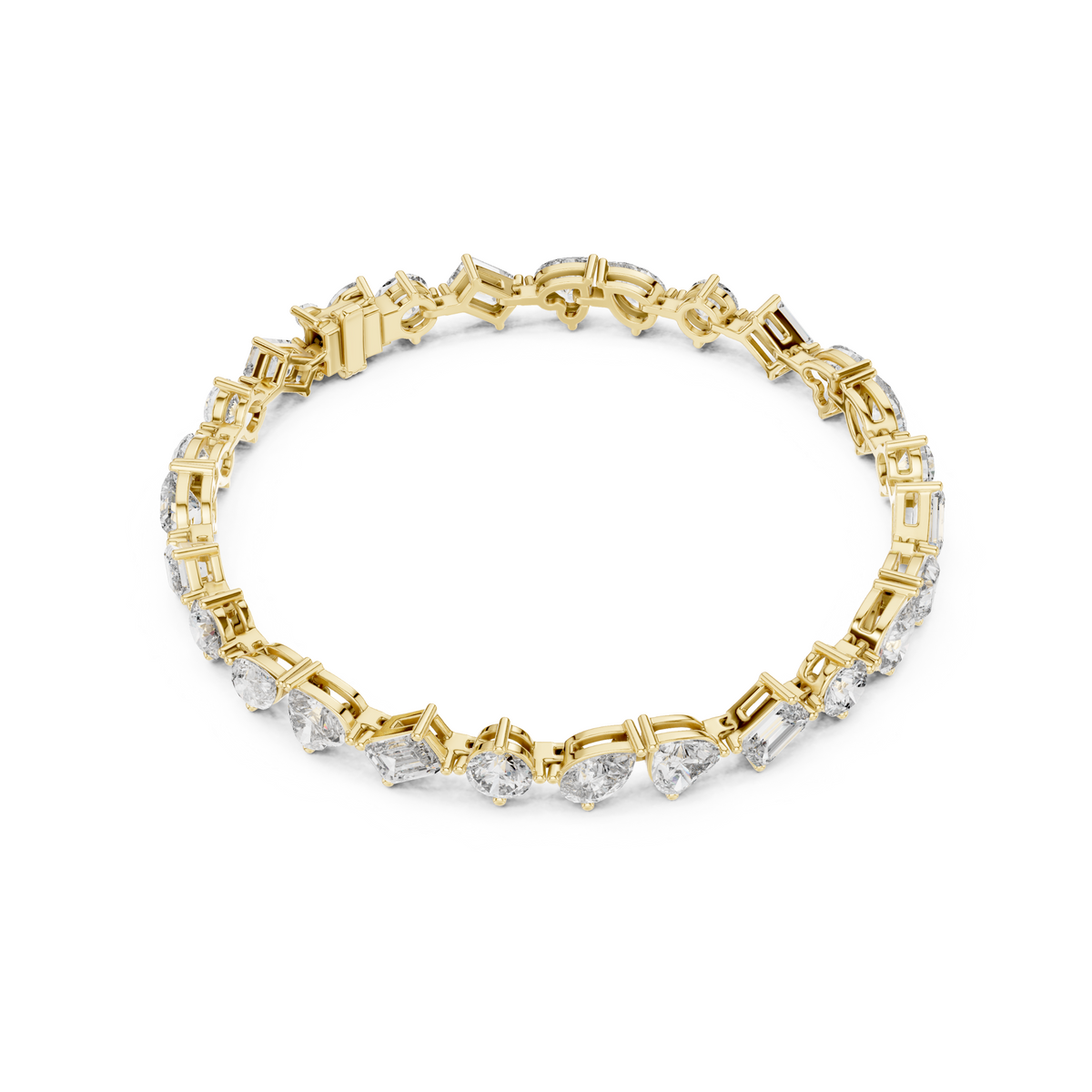 Elite Multi-Cut Lab Diamond Tennis Bracelet – view 2