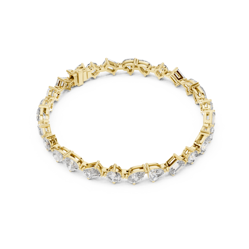 Elite Multi-Cut Lab Diamond Tennis Bracelet – view 2