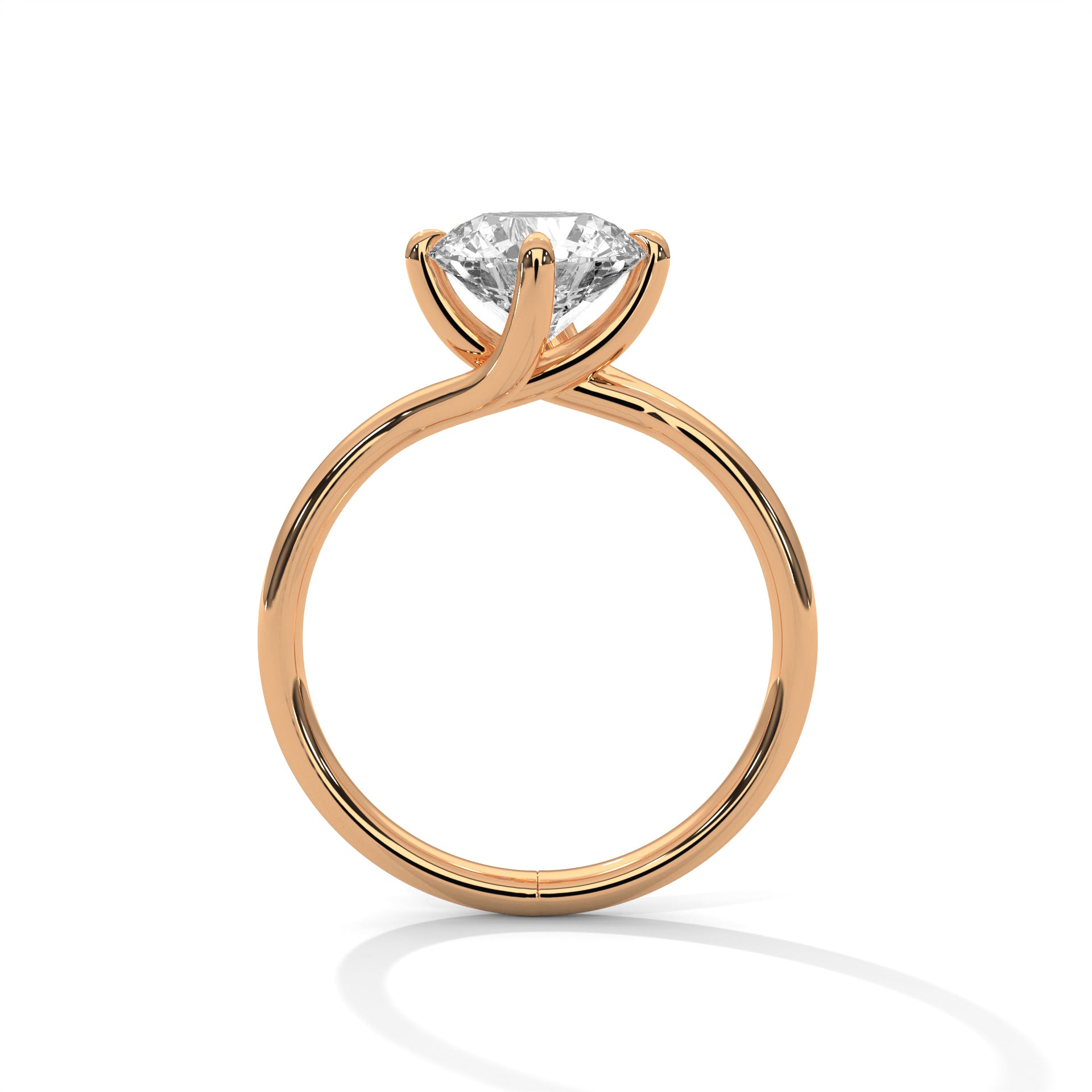 2 Carat Round Shape Timeless Appealing Lab Diamond Engagement Ring For Women