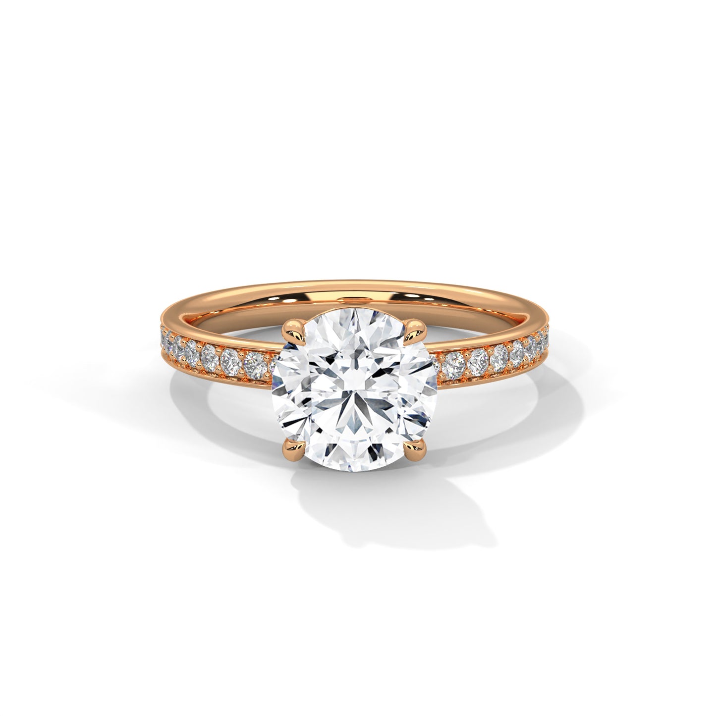 2 Carat Round Women's Classic Solitaire Lab Diamond Engagement/ Wedding Ring
