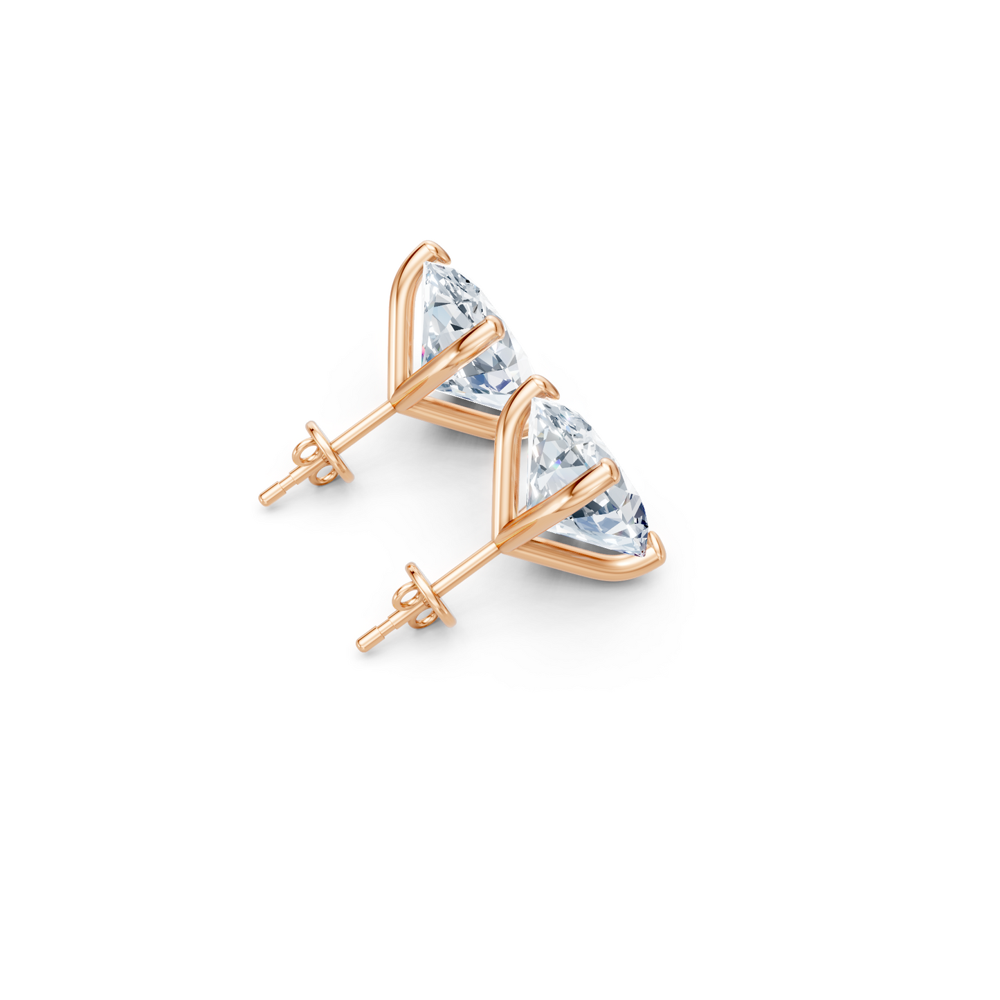 Classic Blissful Solitaire Lab Diamond Martini Studs Earrings