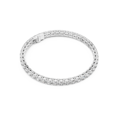 Womens Tennis Bracelet With Classic Fancy Cut Lab Diamond
