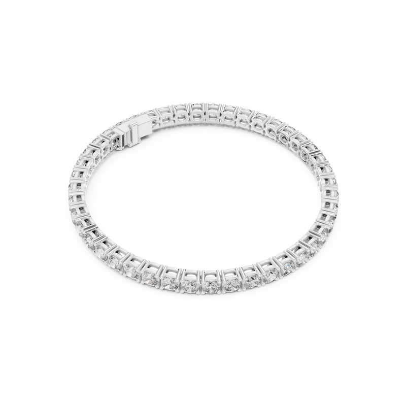 Womens Tennis Bracelet With Classic Fancy Cut Lab Diamond