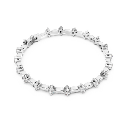 Aurora Grace Lab Diamond Tennis Bracelet For Women