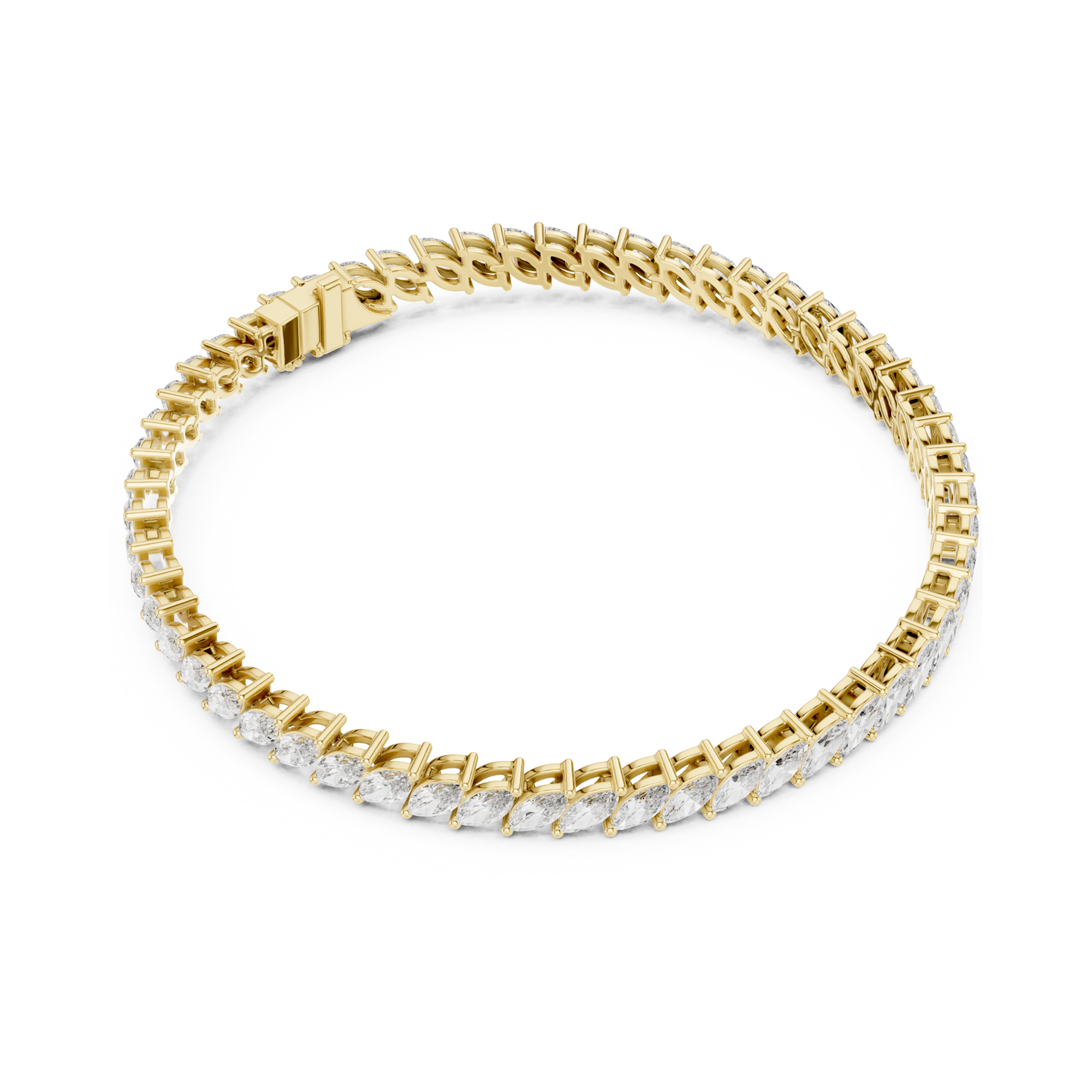 True Love Marquise Cut Lab Grown Diamond Tennis Bracelet
