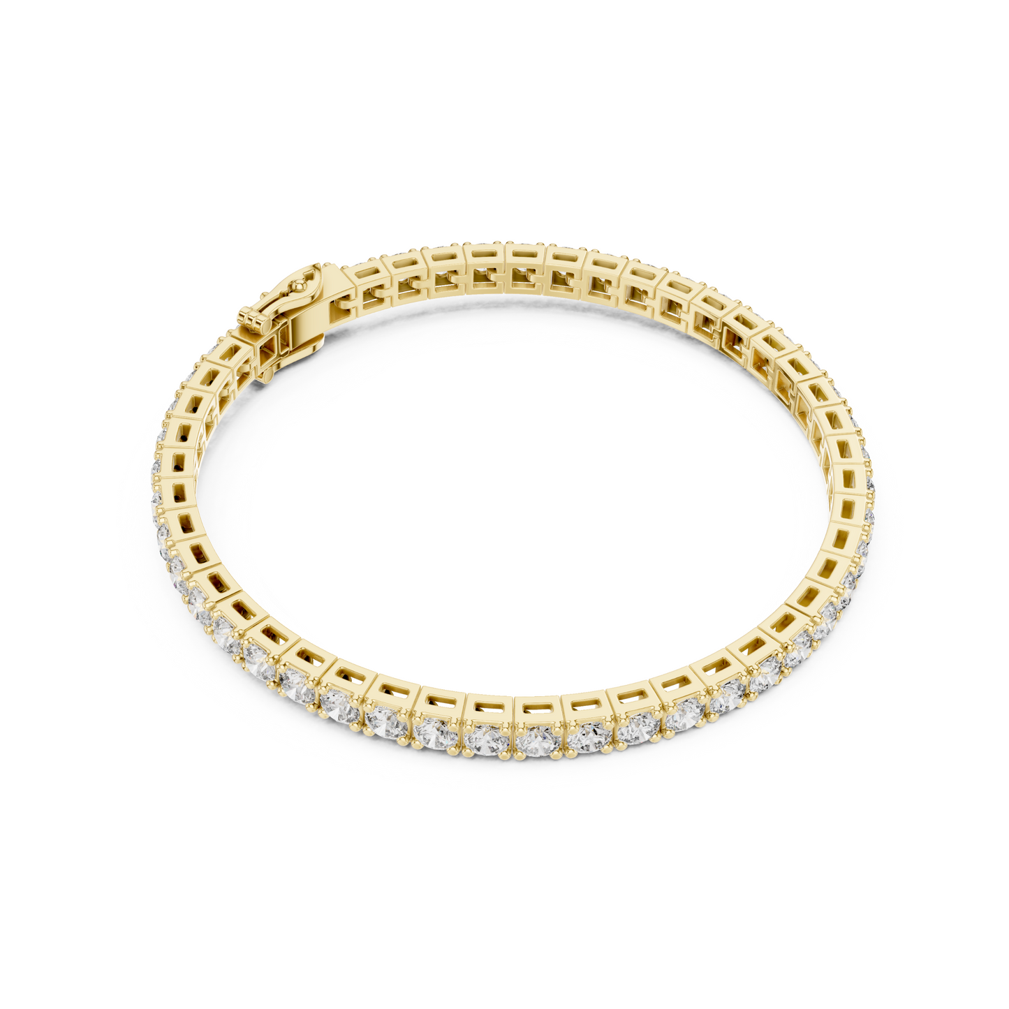 Eternal Brilliance Lab Diamond Tennis Bracelet – Round Cut Elegance For Working Professionals