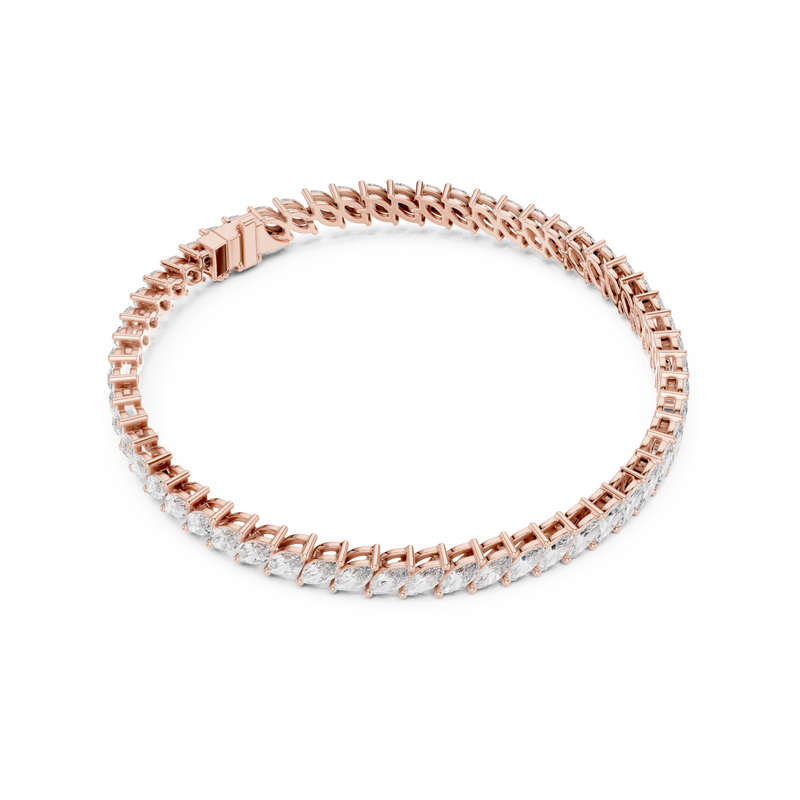 True Love Marquise Cut Lab Grown Diamond Tennis Bracelet