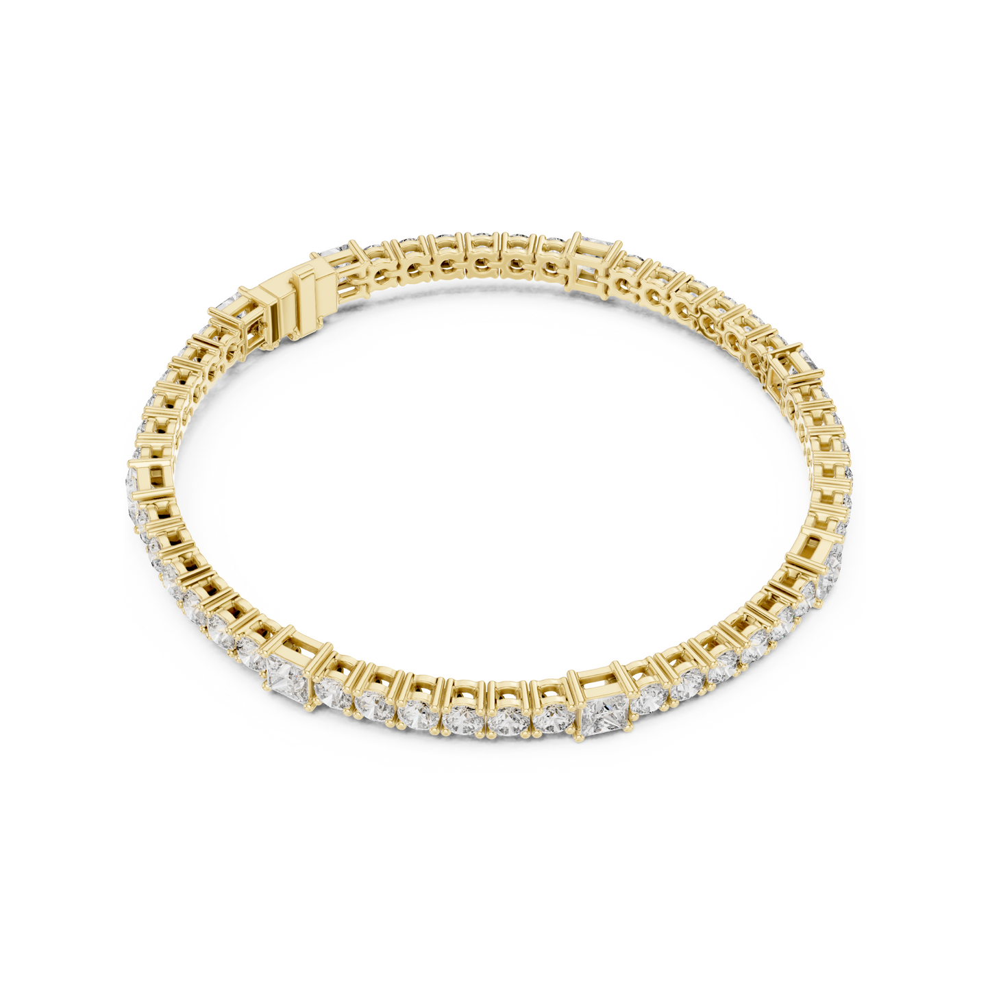 Crown of Success Lab Diamond Tennis Bracelet – Graduation Gift for Princess