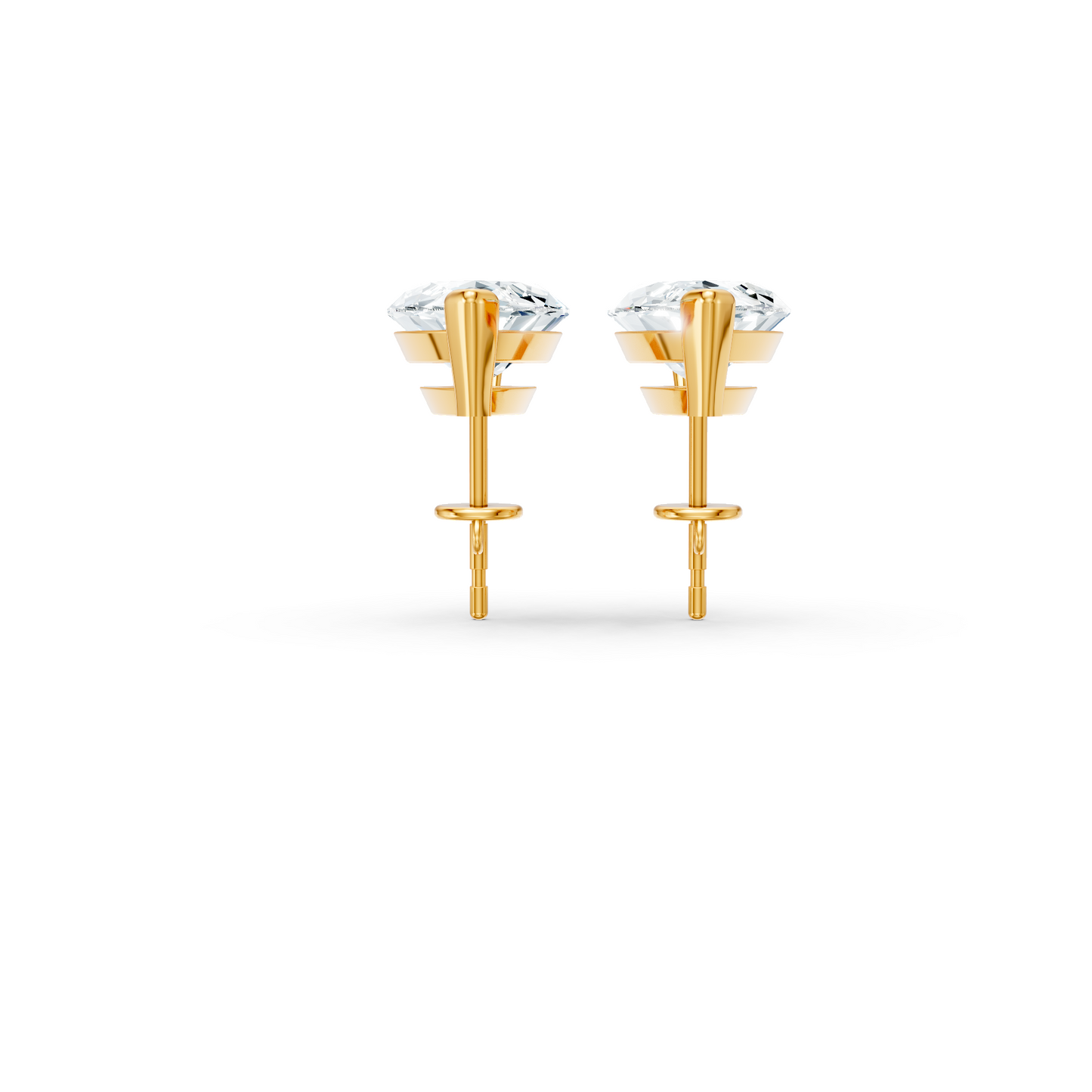 Classic Blissful Solitaire Lab Diamond Martini Studs Earrings