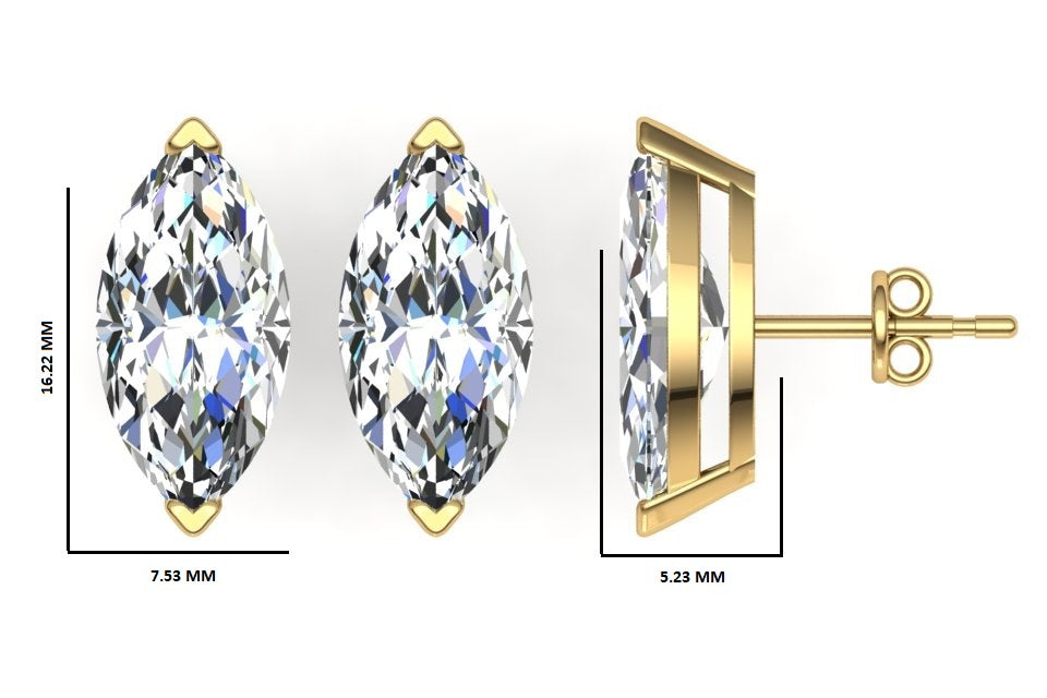 Classic Blissful Solitaire Lab Diamond Martini Studs Earrings