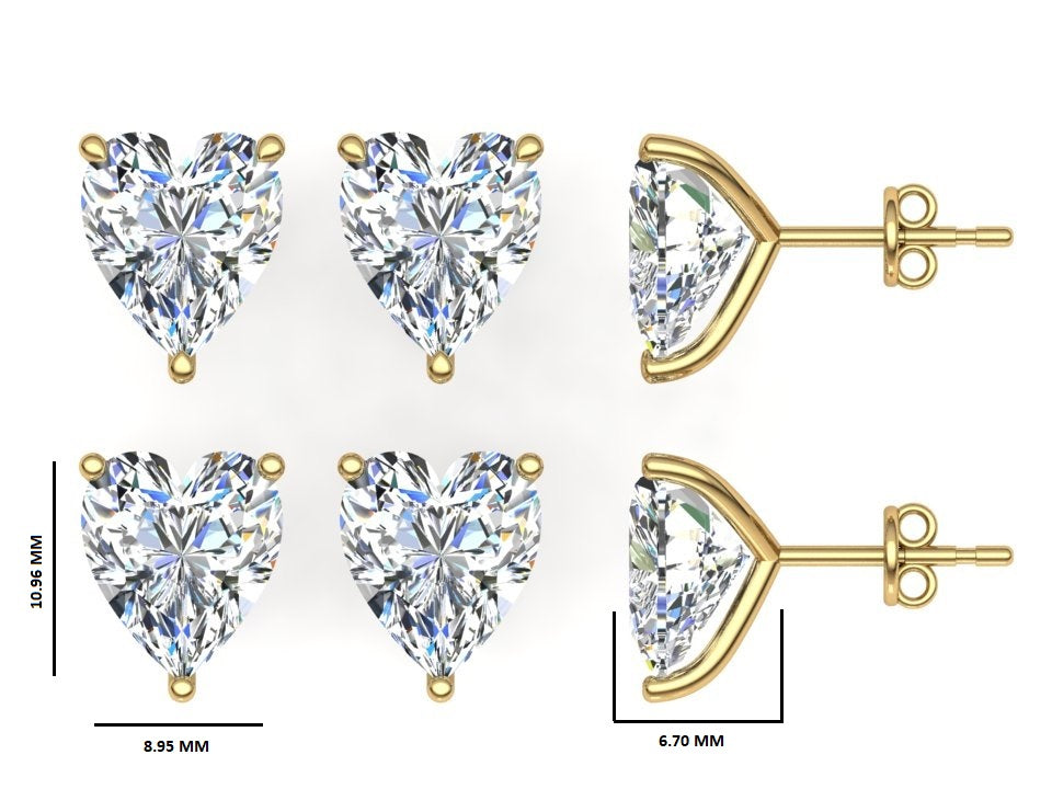 Classic Blissful Solitaire Lab Diamond Martini Studs Earrings