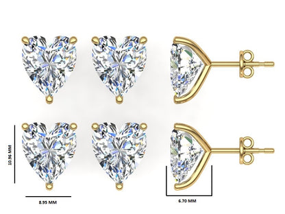 Classic Blissful Solitaire Lab Diamond Martini Studs Earrings