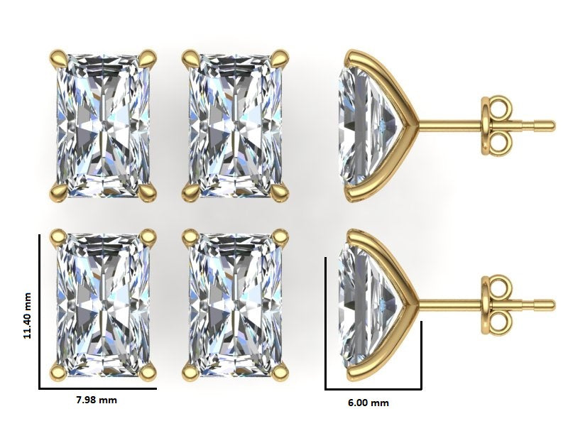 Classic Blissful Solitaire Lab Diamond Martini Studs Earrings