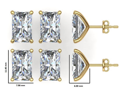 Classic Blissful Solitaire Lab Diamond Martini Studs Earrings