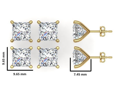 Classic Blissful Solitaire Lab Diamond Martini Studs Earrings
