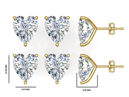 Classic Blissful Solitaire Lab Diamond Martini Studs Earrings