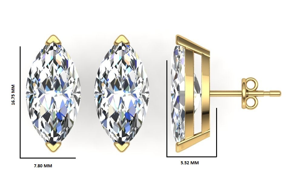 Classic Blissful Solitaire Lab Diamond Martini Studs Earrings