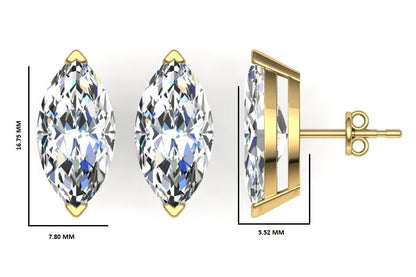 Classic Blissful Solitaire Lab Diamond Martini Studs Earrings