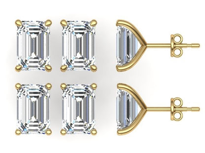 Classic Blissful Solitaire Lab Diamond Martini Studs Earrings