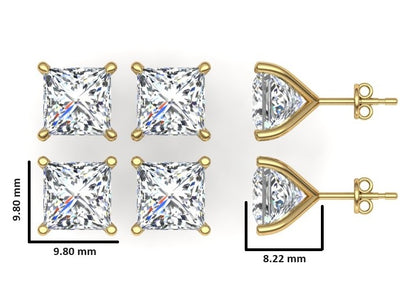 Classic Blissful Solitaire Lab Diamond Martini Studs Earrings
