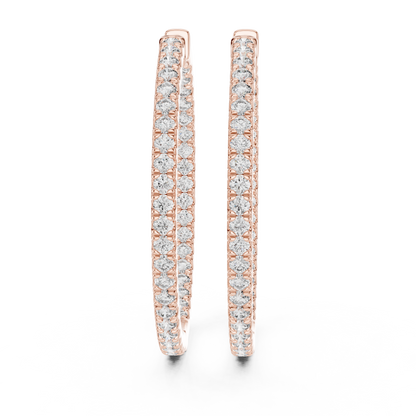 EverGlow – Lab Created Diamond Hoop Earrings for Women