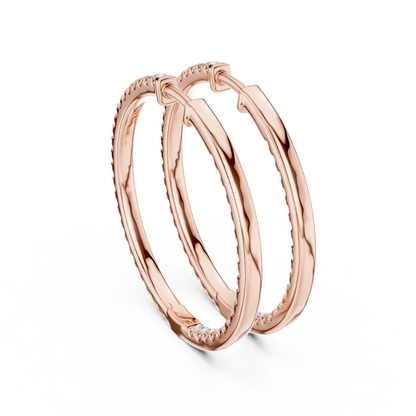 EverGlow – Lab Created Diamond Hoop Earrings for Women