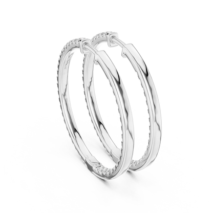 EverGlow – Lab Created Diamond Hoop Earrings for Women