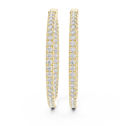 EverGlow – Lab Created Diamond Hoop Earrings for Women