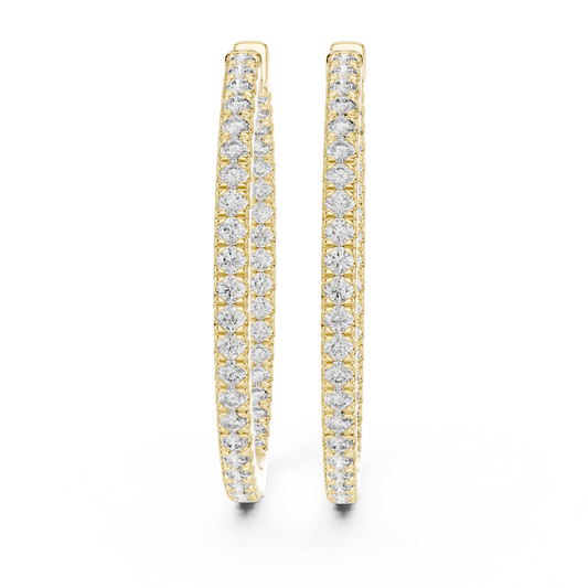 EverGlow – Lab Created Diamond Hoop Earrings for Women