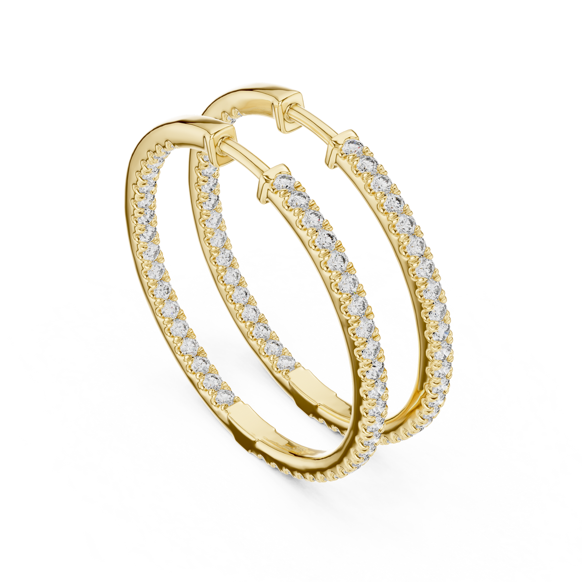 EverGlow – Lab Created Diamond Hoop Earrings for Women