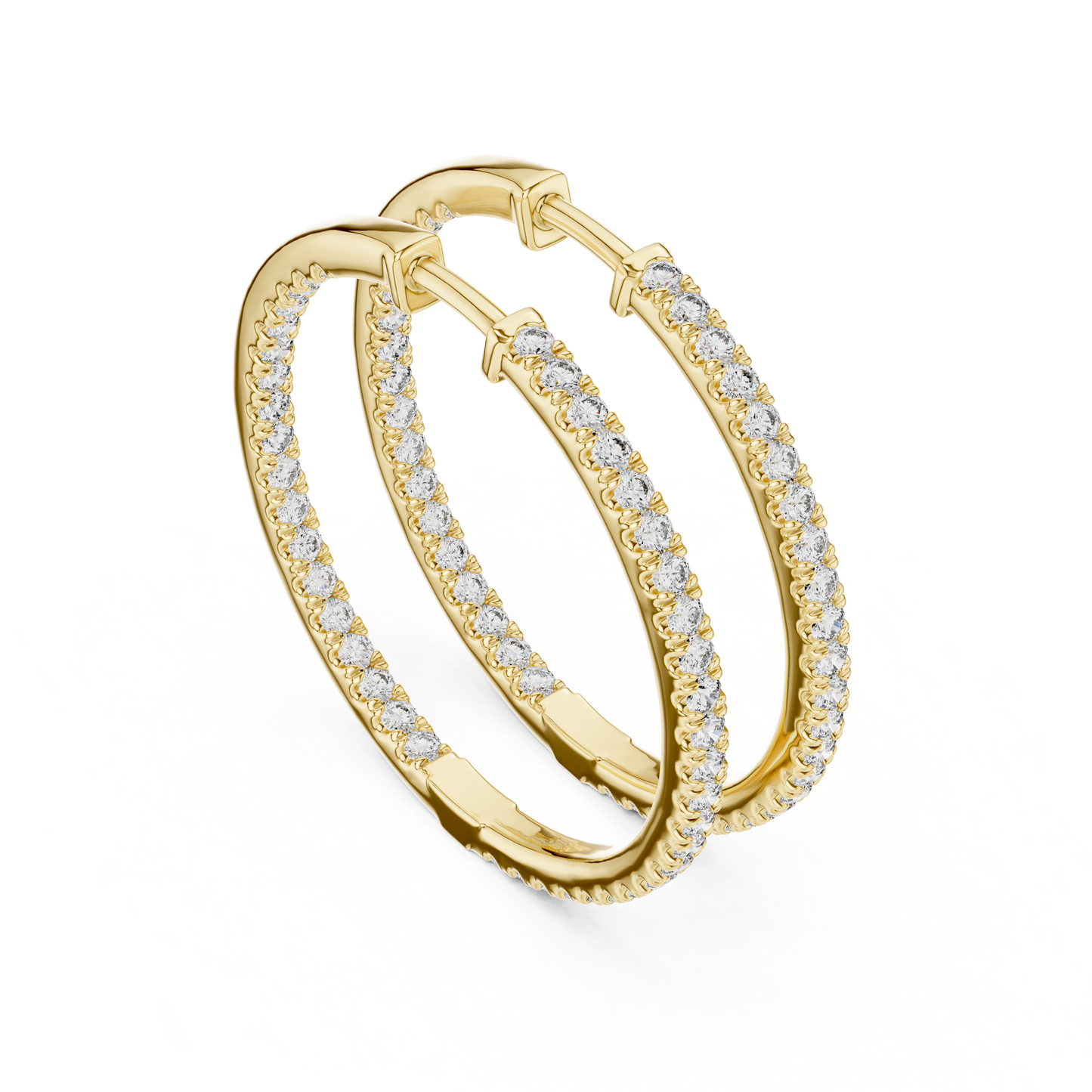 EverGlow – Lab Created Diamond Hoop Earrings for Women