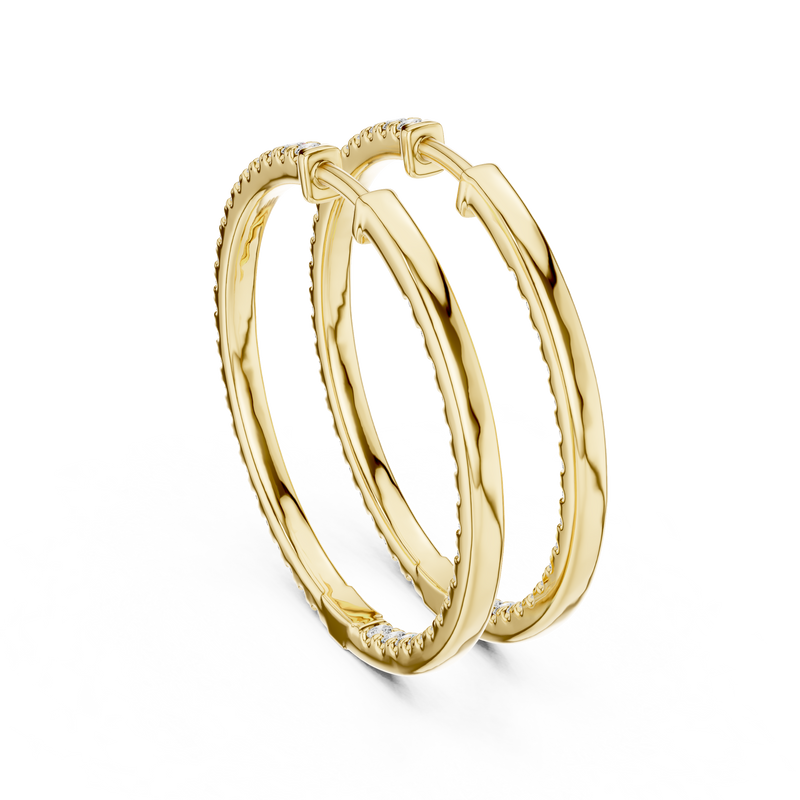 EverGlow – Lab Created Diamond Hoop Earrings for Women