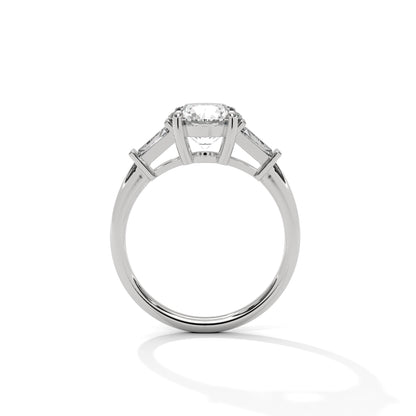 2 Carat Round Three Stone Lab Diamond Wedding Ring