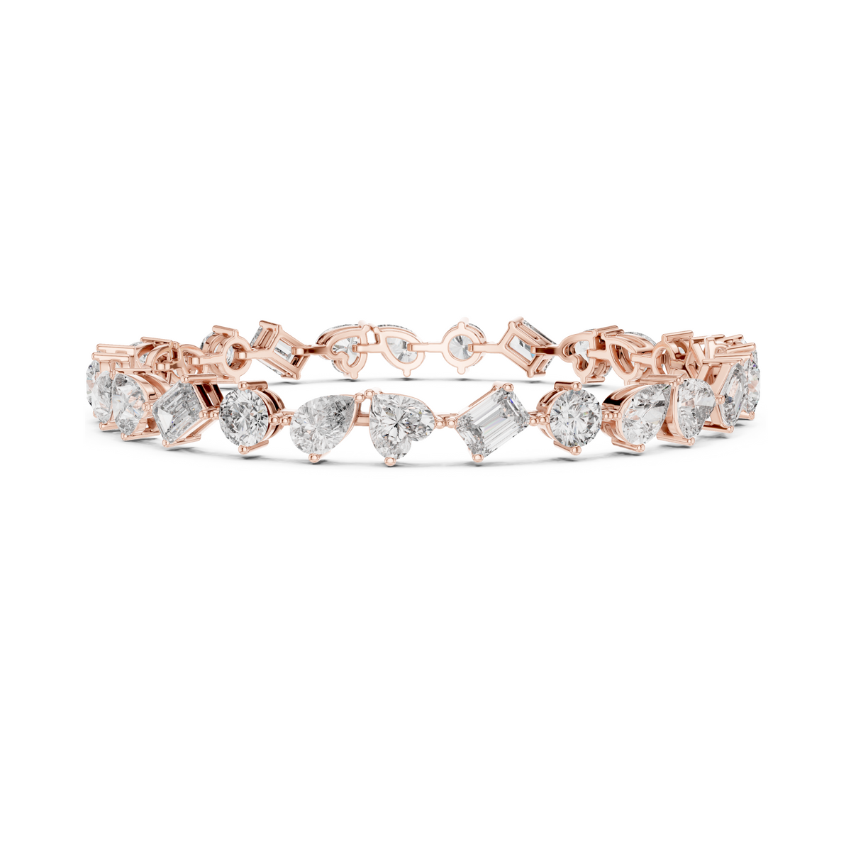 Elite Multi-Cut Lab Diamond Tennis Bracelet – view 8