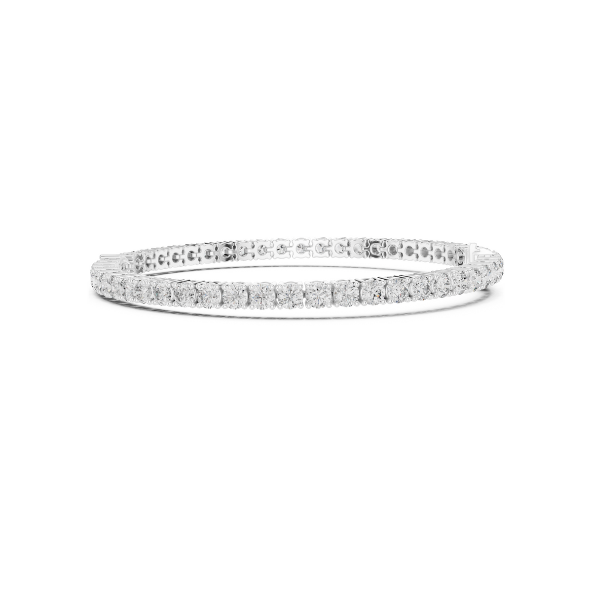 Classic Round Tennis Bracelet With Lab Diamonds