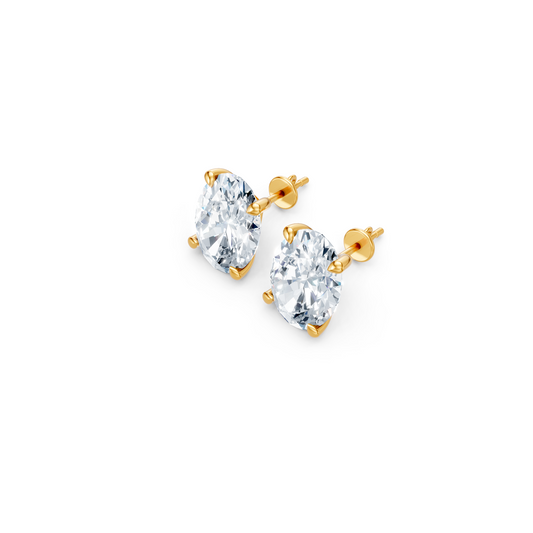 Classic Blissful Solitaire Lab Diamond Martini Studs Earrings