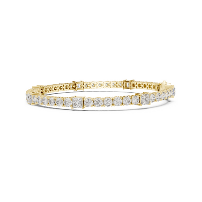 Crown of Success Lab Diamond Tennis Bracelet – Graduation Gift for Princess