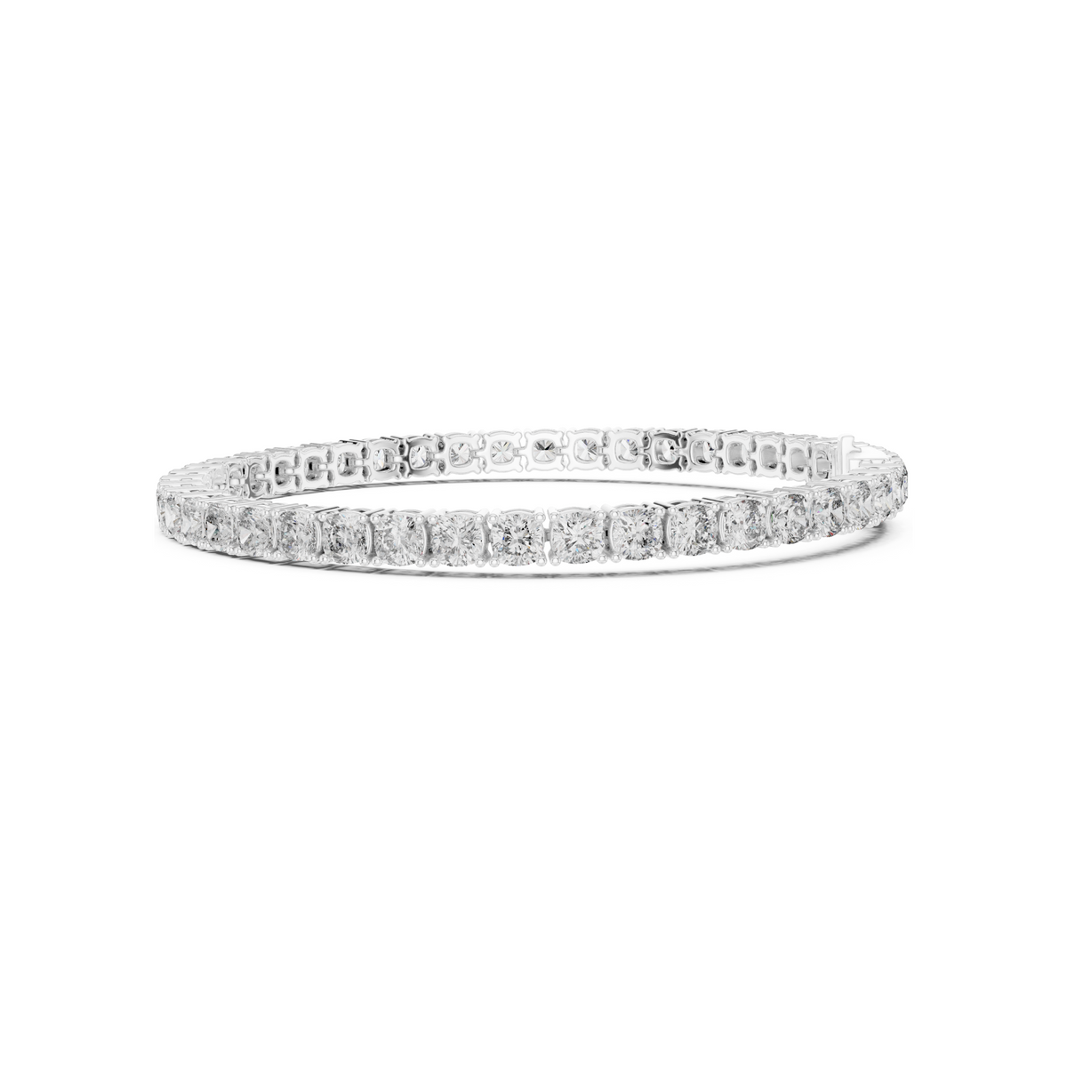 Womens Tennis Bracelet With Classic Fancy Cut Lab Diamond