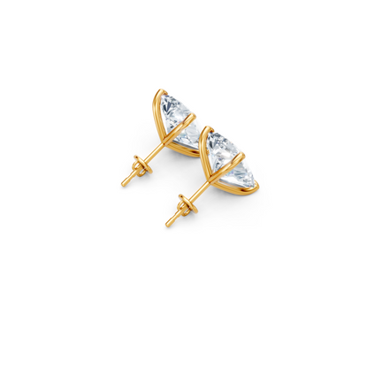 Classic Blissful Solitaire Lab Diamond Martini Studs Earrings