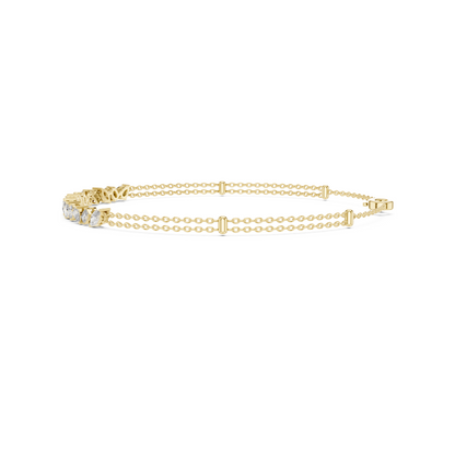 Timeless Bond Multi-Shape Lab Diamond Tennis Bracelet - A Token of Friendship & Luxury